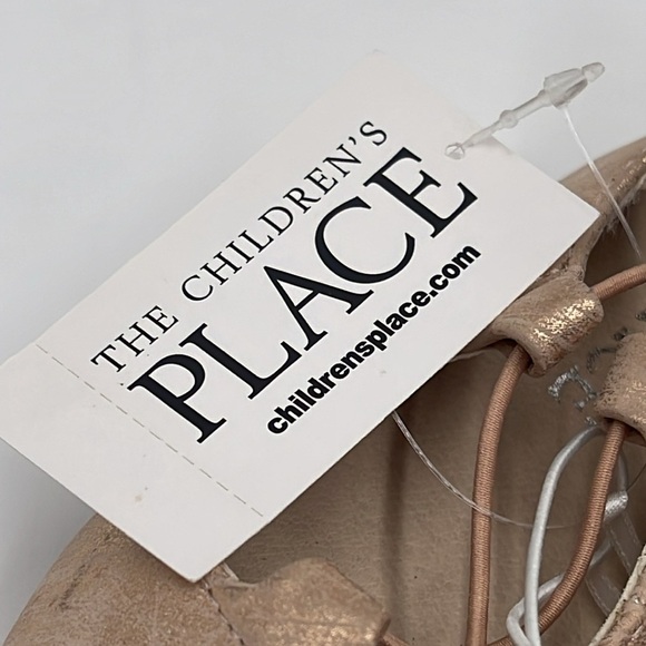 NWT The Children's Place Girl's Ballet Flat Rose Gold SIZE 5 - Picture 2 of 8